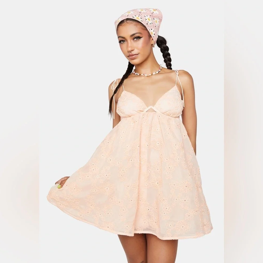Orange Frances for Love & Lemons mini dress - Picture 1 of 5